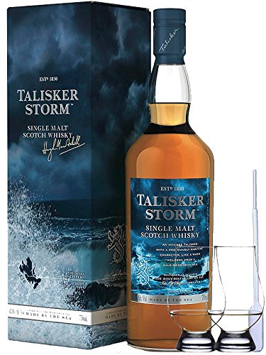 Talisker Storm Isle of Skye Single Malt Whisky 0,7 Liter + 2 Glencairn Gläser und Einwegpipette von Unbekannt