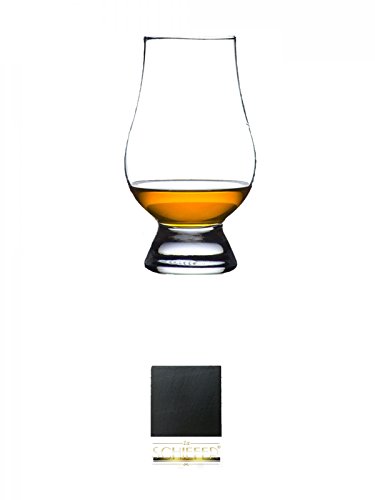 The Glencairn Glass Whisky Glas Stölzle 1 Stück + Schiefer Glasuntersetzer eckig ca. 9,5 cm Durchmesser von Diverse