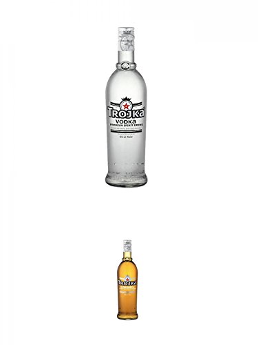 Trojka Vodka Pure Grain 0,7 Liter + Trojka Caramel Likör mit Wodka CARAMEL 0,7 von Unbekannt