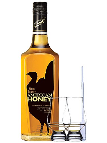 Wild Turkey American Honey Likör 0,7 Liter + 2 Glencairn Gläser + Einwegpipette 1 Stück von Unbekannt