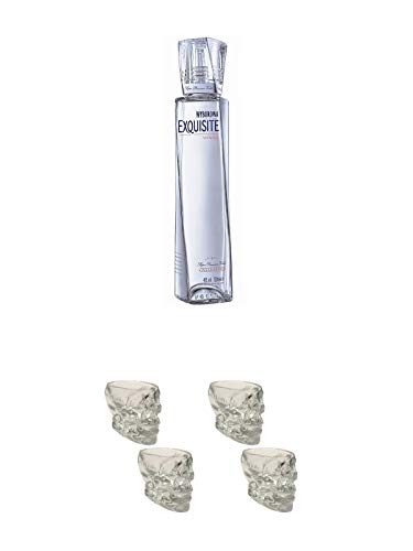 Wyborowa Wodka Exquisite aus Polen 0,7 Liter + Wodka Totenkopf Shotglas 2 Stück + Wodka Totenkopf Shotglas 2 Stück von Unbekannt