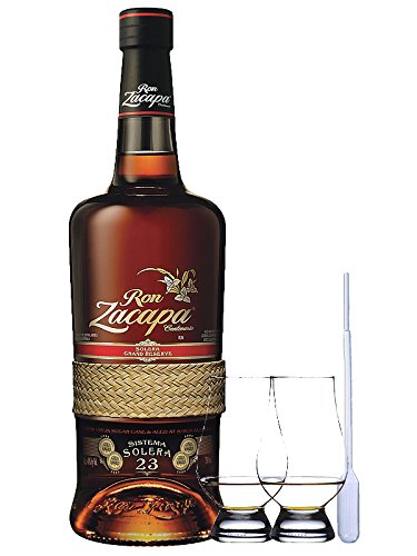 Zacapa Rum Solera Sistema 23 Centenario 0,7 Liter + 2 Glencairn Gläser + Einwegpipette 1 Stück von Unbekannt