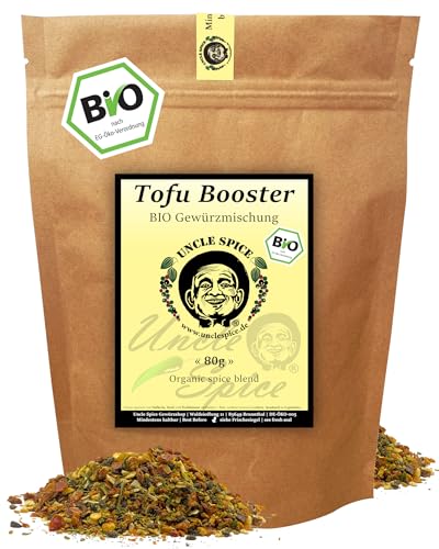 UNCLE SPICE® Tofu Booster - BIO Gewürzmischung - 80g feine Gewürzkomposition für Tofu & vegane Gerichte in Premiumqualität - Aromatische Gewürzmischung mit herzhaften und frischen Noten – DE-ÖKO-005 von Uncle Spice