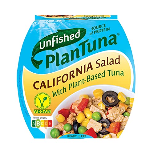 Unfished - Fertigsalat mit pflanzlicher Alternative zu Thunfisch - vegan - Plan Tuna California Salad - 160g von Unfished