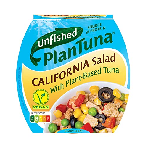 Unfished - Fertigsalat mit pflanzlicher Alternative zu Thunfisch - vegan - Plan Tuna California Salad - 160g von VANREO