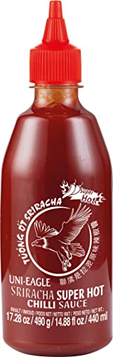 Uni-Eagle Chili Sauce Sriracha sehr scharf – Hot Sauce mit Chilies und Knoblauch – 1 x 490 g von Uni-Eagle