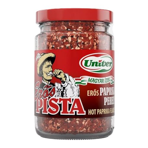 Univer Erös Pista Paprikaflocken 55g – Premium Scharfe Chili Flocken aus Ungarn von Univer