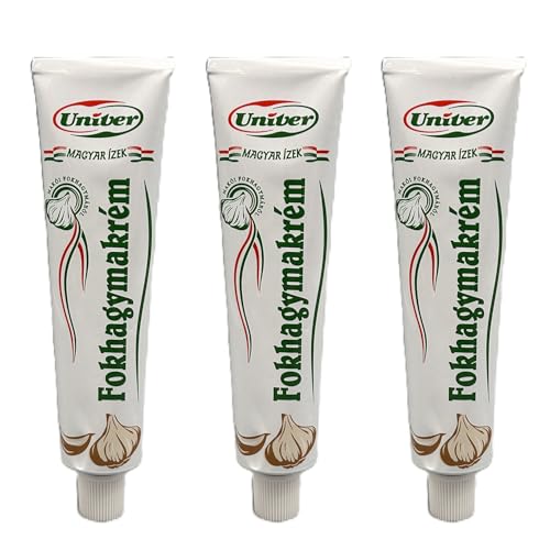 Univer Ungarische Knoblauchcreme 3er Sparset (3 x 70g) - Würzig & Vielseitig von Univer