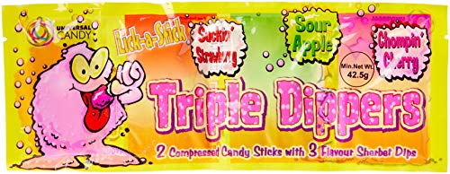 Universal Candy Triple Dippers Sherbet Candy, 24 x 42,5 g von Universal Candy