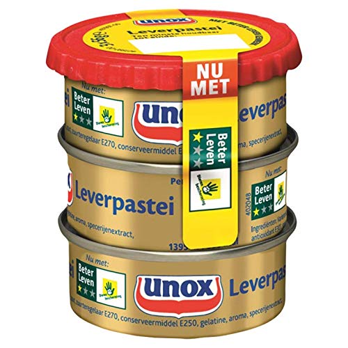 Unox Leverpastei - Leberwurst 3 * 56g von Unox