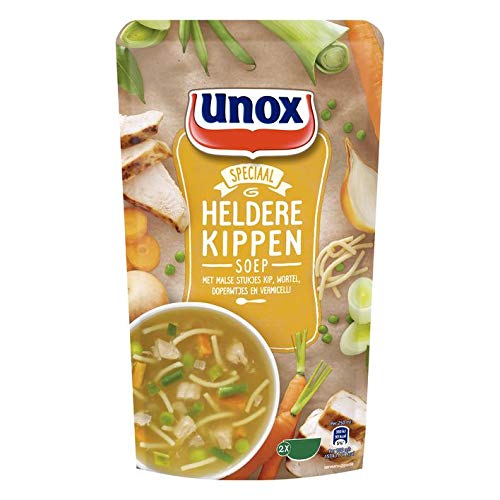 Unox Suppe in einer Tüte klarer Hühnersuppe 570G von Unox