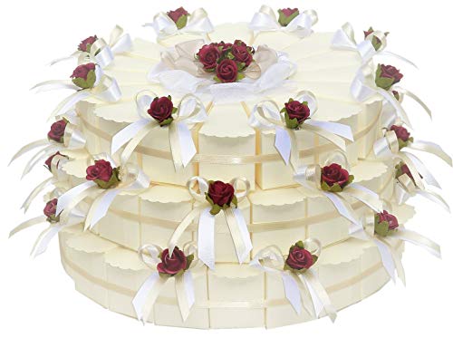 3 stöckige Gastgeschenke Torte zur Hochzeit Blumen GG0002 von Unser schönster Tag