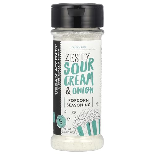 Popcorngewürz Zesty Sour Cream & Onion von Urban Accents (67 g) - Popcorngewürzmischung mit Sauerrahm und Zwiebeln von Urban Accents