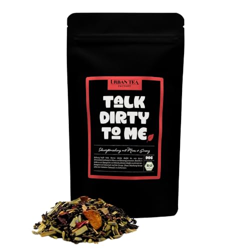 Urban Tea Factory | Bio Teemischung | Talk Dirty to Me | Bio Schwarzteemischung mit Maca & Ginseng im Violettglas | 35g | loser Premium Bio-Tee | 100% natürlich | vegan von Urban Tea Factory