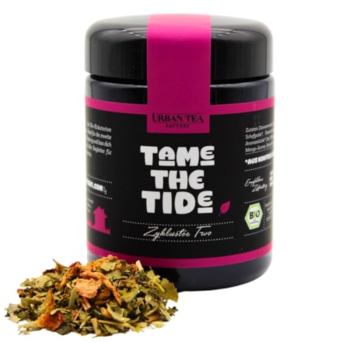 Urban Tea Factory | Bio Teemischung | Tame the Tide | Bio Zyklustee Two im Violettglas | 30g | loser Premium Bio-Tee | 100% natürlich | vegan von Urban Tea Factory