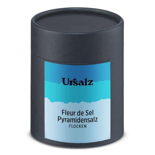 Fleur de Sel Pyramidensalz 300g Pyramidensalz von Ursalz eignet sich besonders gut für Finishing, Fleischgerichte, Gemüse und Pasta, Desserts und Schokolade von Ursalz