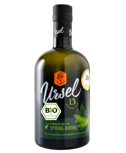 Premium DRY Gin BIO (Wacholder/Zitrusfrüchte/Löwenzahnblüten) charakteristisch mit jungen Fichtentrieben aus dem Taunus | Gin aus Deutschland (SPRING BREAK, 500ml) von PREMIUM TAUNUS DRY GIN Ursel MIT 12 ERLESENEN BOTANICALS