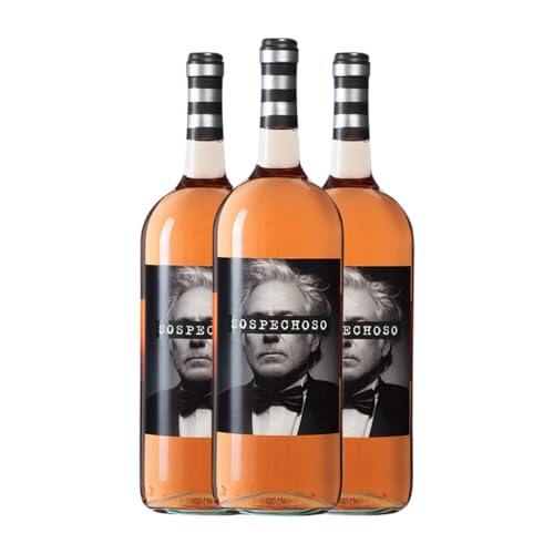 Uvas Felices Sospechoso Vino de la Tierra de Castilla Magnum-Flasche 1,5 L Rosé-Wein (Karton mit 3 Magnum-Flasche von 1,5 L) von Uvas Felices