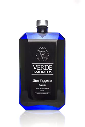 Gourmet-Olivenöl extra vergine Sorte: Picua (Königliche) (500 ml, Blue Sapphire) von V E VERDE ESMERALDA