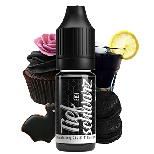 Belissia Lebensmittelfarbe Schwarz 10ml Farbstoff hoch konzentriert, Made in DE zuckerfrei, flüssig, zum Färben von Getränken, Kuchen, Teig, Toppings, Slime uvm. - Backzubehör von Belissia