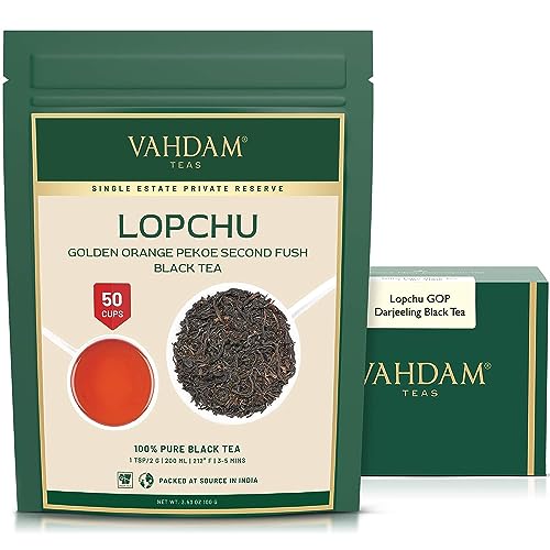 Lopchu Golden Orange Pekoe, Darjeeling Black Tea von VAHDAM