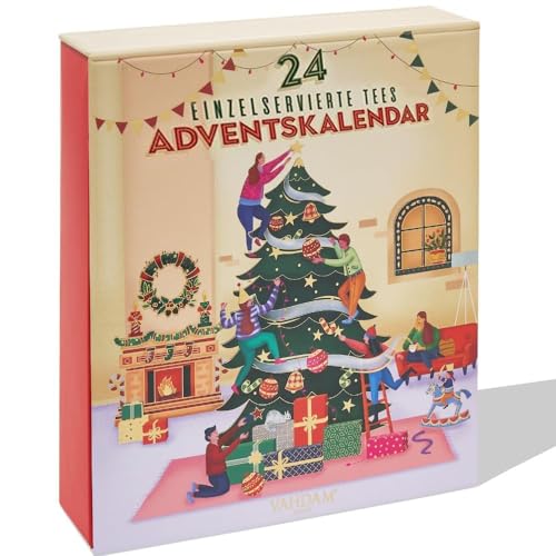 VAHDAM, Tee Adventskalender 2024 (24 Teebeutel) | Tee Weihnachten Geschenkset | Adventskalender Tee 2024 | Adventskalender Geschenk Für Frauen & Männer von VAHDAM