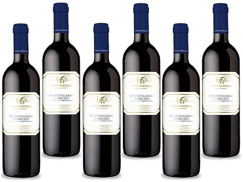 VALLE MARTELLO ROTWEIN MONTEPULCIANO D'ABRUZZO 2022 DOC 75 CL 6 FLASCHEN von VALLE MARTELLO