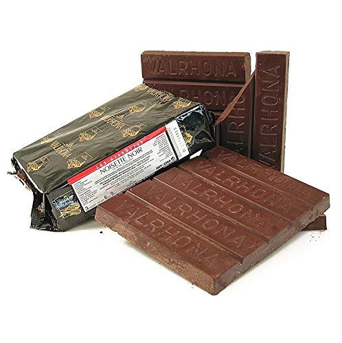 Gianduja Noisette noir - dunkle Bitter-Haselnuss-Couverture, Block, 3 kg von VALRHONA