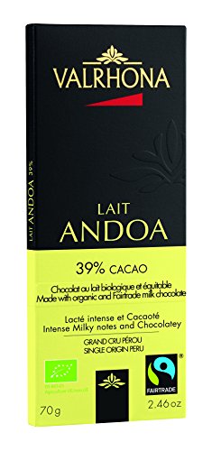 VALRHONA - Tafel Andoa Lactée 39% - Milchschokolade - Tafel Schokolade - 70g von VALRHONA