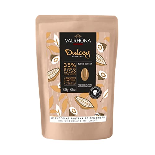 Valrhona Dulcey, Blonde Schokolade 35%, Callets, 250 g von VALRHONA