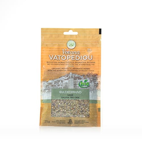 Bio-Aromatische Kräuter mit den wohltuenden Eigenschaften des Berges Athos - Salbei (Salvia Triloba) 25g von VATOPEDI MONASTERY