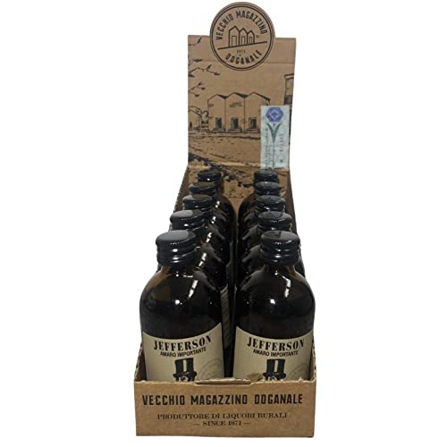 VECCHIO MAGAZZINO DOGANALE ALTES ZOLLLAGER JEFFERSON AMARO IMPORTANTE MIGNON MINIATURE 5 CL - 10 KLEINE FLASCHEN von Vecchio Magazzino Doganale