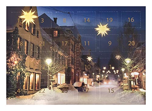 Laktosefreier Adventskalender mit Nougat-Füllung und weißem Schoko-Überzug (VEGANE SCHOKOLADEN-MANUFAKTUR) 300g von VEGANE SCHOKOLADEN-MANUFAKTUR