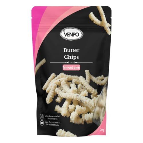 Butter Chips - Salz mit Butter - Snack mit Familien - Indian Snack - 6Pack von VENPO