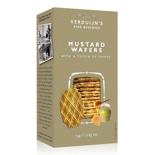 VERDUIJN'S - Waffeln mit Honig und Senf aus der Niederlande - Holländische Waffeln 75 g, Menge:5 Stück von VERDUIJN'S