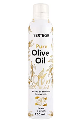 VERTEGO Nativ Olivenöl Spray - Non Stick Olive Oil Cooking Spray - Öl Spray Sprühöl zum kochen - Trennspray zum backen - Ölspray zum kochen - Backspray Trennspray Grill - 1 x 250 ml von VERTEGO