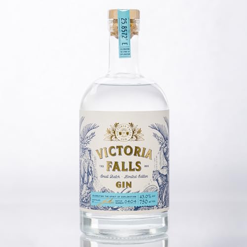 Victoria Falls Gin - 43% - 700ml | Original Premium Gin aus Simbabwe | Afrikanischer Gin | Frucht, blumig und würzig von VICTORIA FALLS GIN