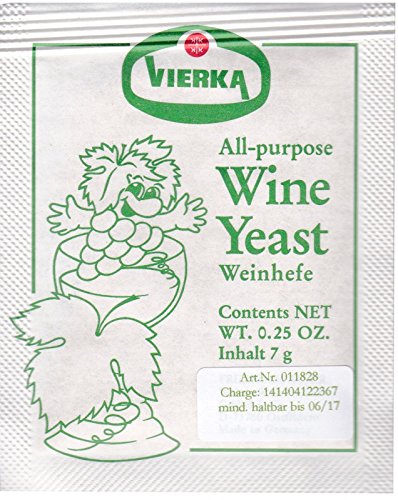 Trockenhefe Vierka Rotwein 7g von VIERKA