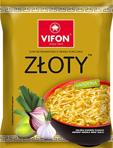 24x Vifon Zloty Kurczak - Goldenes Huhn Instant-Nudelsuppe 70g (Karton) von VIFON