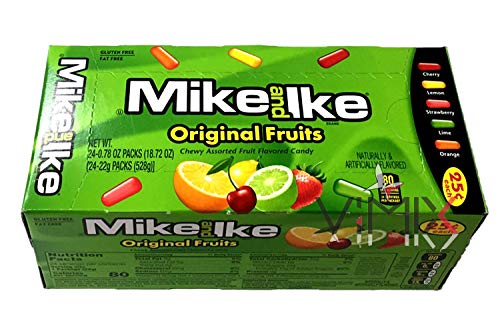 Mike & IKE 22 g (Box mit 24 Stück) Bonbons (Original) von VIMIX