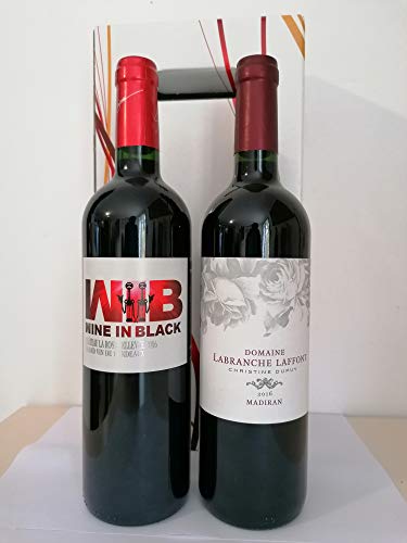 1 dekorative Schachtel + 1 x 75cl Côtes de Blayes 2020 rot + 1 x 75cl Madiran rot 2020. von VINACCUS