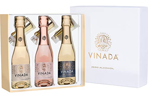 VINADA - Zero Alcohol Gift Box – 3 Mini Sparkling Wines and ‘Sippers’ von VINADA