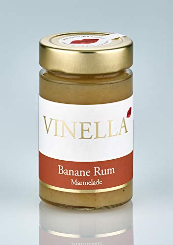 VINELLA Banane Rum Fruchtaufstrich I handgemacht I natürlich I Manufaktur I made in germany I ohne künstliche Zusatzstoffe von VINELLA - Der Kuss für den Gaumen