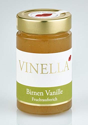 VINELLA Birne Vanille Fruchtaufstrich I handgemacht I natürlich I Manufaktur I made in germany I ohne künstliche Zusatzstoffe von VINELLA - Der Kuss für den Gaumen