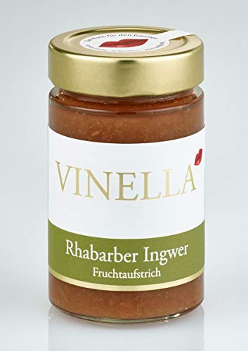 VINELLA Rhabarber Ingwer Fruchtaufstrich I handgemacht I natürlich I Manufaktur I made in germany I ohne künstliche Zusatzstoffe von VINELLA - Der Kuss für den Gaumen