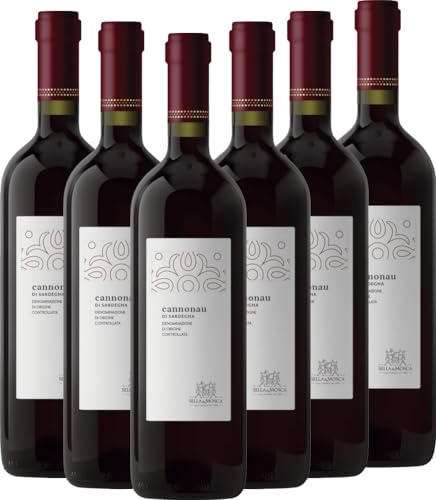 Cannonau di Sardegna DOC - Sella & Mosca - 6 x 0,75l VINELLO - 6er - Weinpaket inkl. kostenlosem VINELLO.weinausgießer von VINELLO