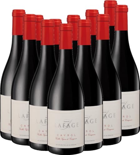 Cayrol Carignan Vieilles Vignes Domaine Lafage Rotwein 12 x 0,75l VINELLO - 12 x Weinpaket inkl. kostenlosem VINELLO.weinausgießer von VINELLO