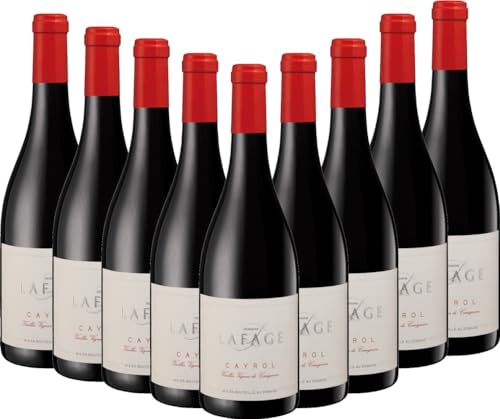 Cayrol Carignan Vieilles Vignes Domaine Lafage Rotwein 9 x 0,75l VINELLO - 9 x Weinpaket inkl. kostenlosem VINELLO.weinausgießer von VINELLO