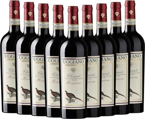 Fagiano Prestige Chianti Riserva DOCG Azienda Uggiano Rotwein 9 x 0,75l VINELLO - 9 x Weinpaket inkl. kostenlosem VINELLO.weinausgießer von VINELLO