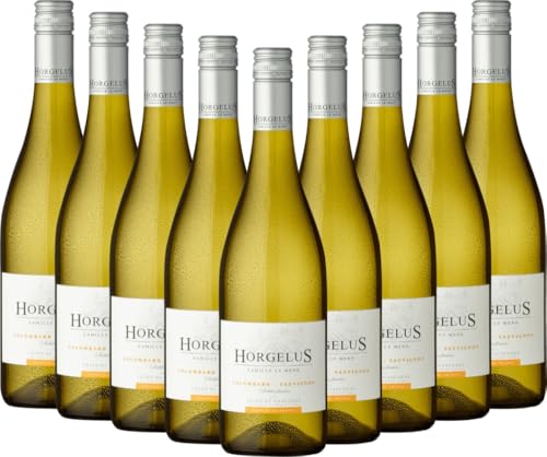 Horgelus Blanc Côtes de Gascogne Domaine Horgelus Weißwein 9 x 0,75l VINELLO - 9 x Weinpaket inkl. kostenlosem VINELLO.weinausgießer von VINELLO